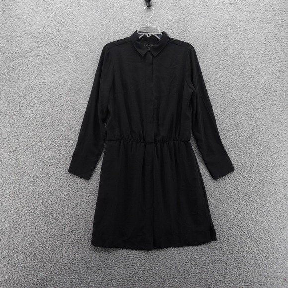 Banana Republic Dresses & Skirts - Banana Republic Long Sleeve Shirt Dress Size  10 Black Womens Classic Career